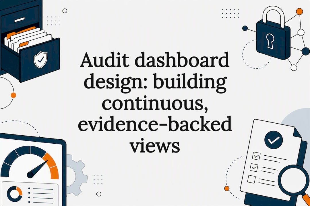 Audit dashboard design: building continuous, evidence-backed views